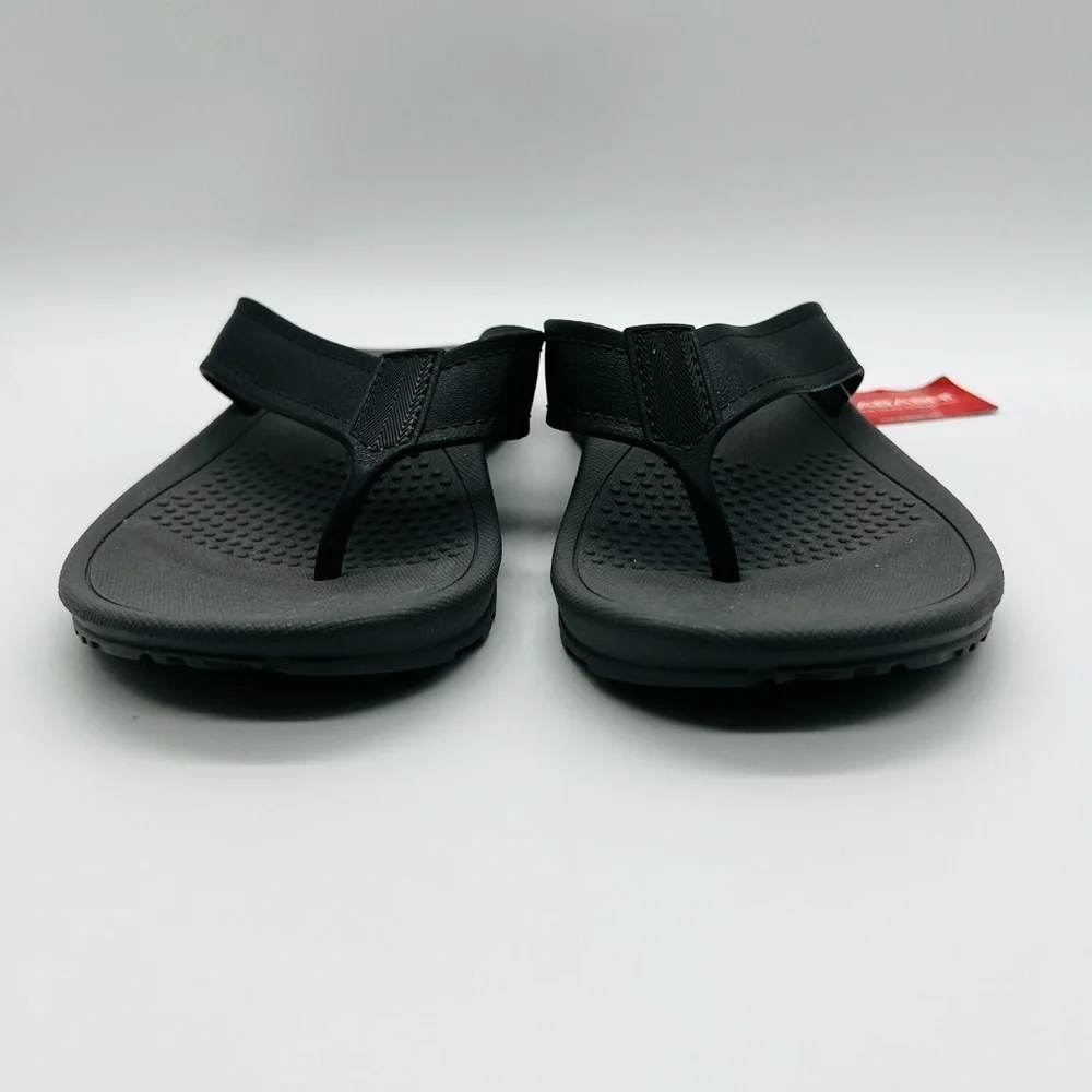 Okabashi Unisex Black Voyager Flip Flops Size 9/10 NWT